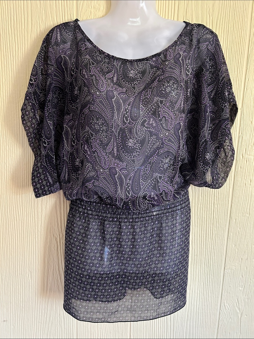 Sheer Paisley top Miley Cyrus brand